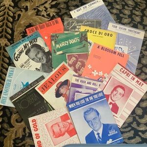 Sheet Music Vintage bundle 4